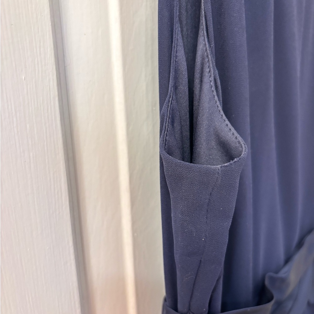 Chaps Blue Sleeveless A-Line Cocktail Dress - Picture 6 of 12